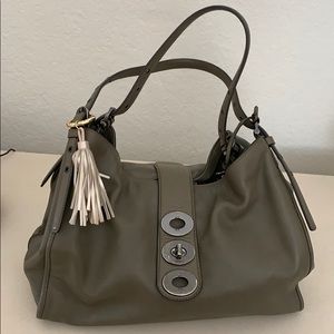 Olive green coach purse